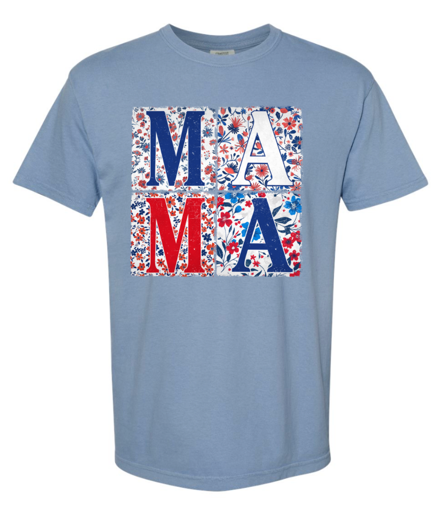 Mama RWB | Comfort Color Tee Denim