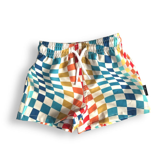 BOARD SHORTS- Groovy Check