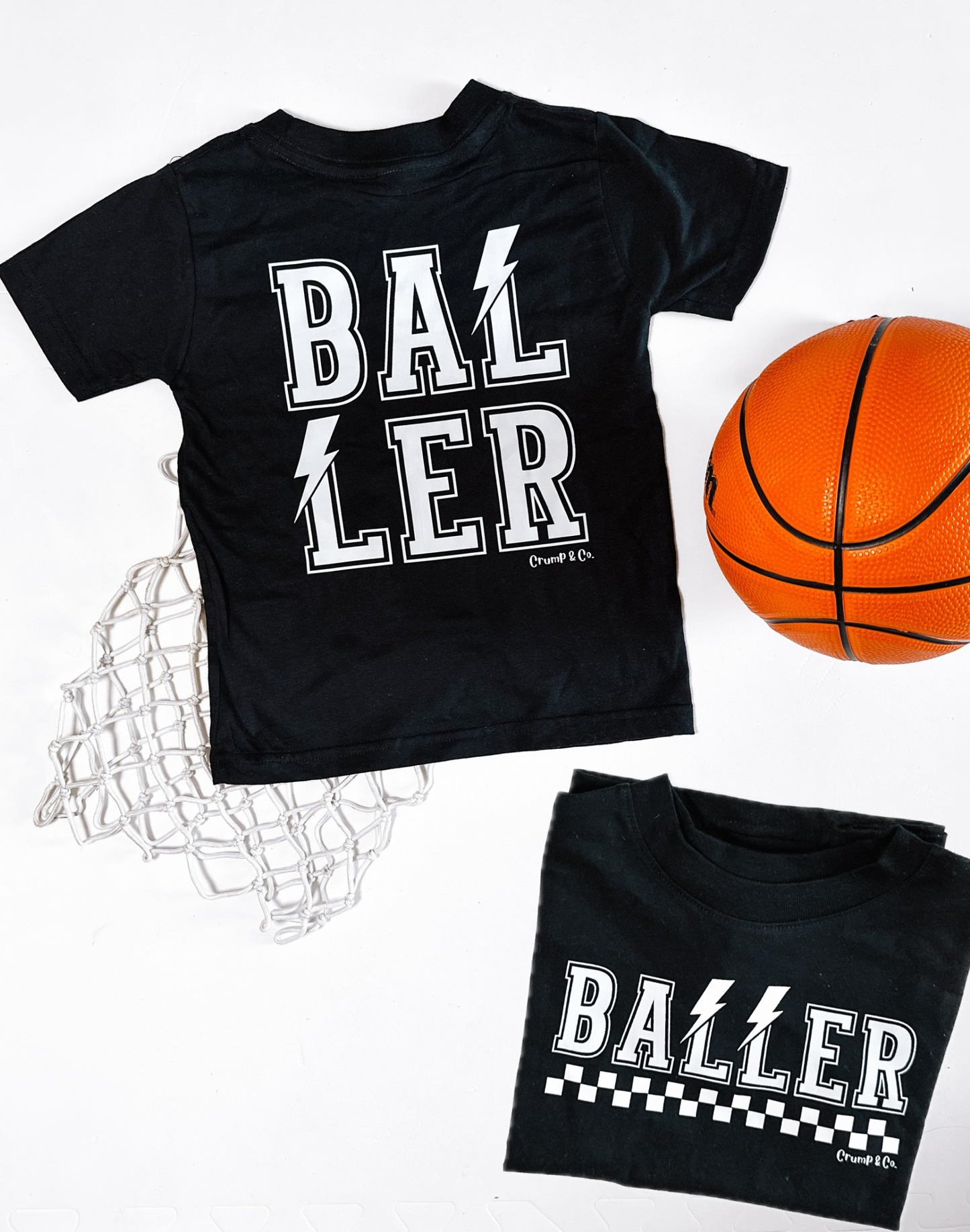 Baller Bolt | Black Front/ Back T-shirt