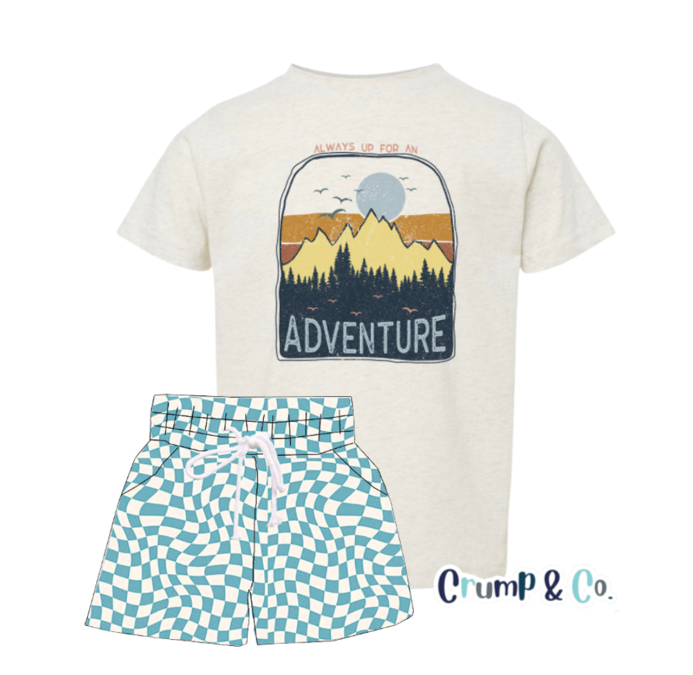 Always up for Adventure | Ivory Graphic T-shirt PREORDER