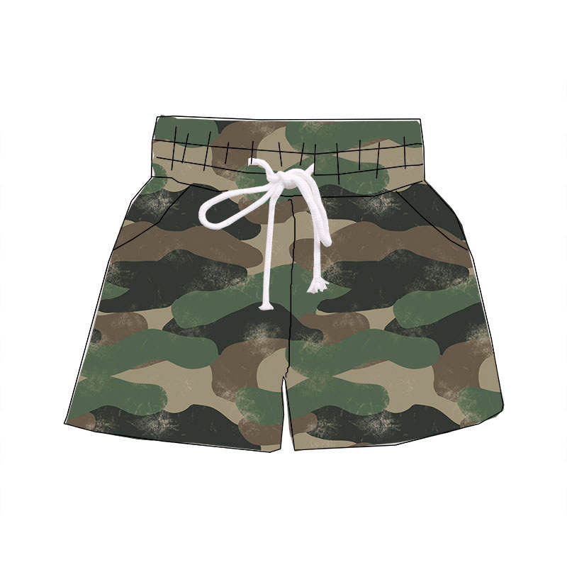 Can't see Me | Camo Tie Shorts