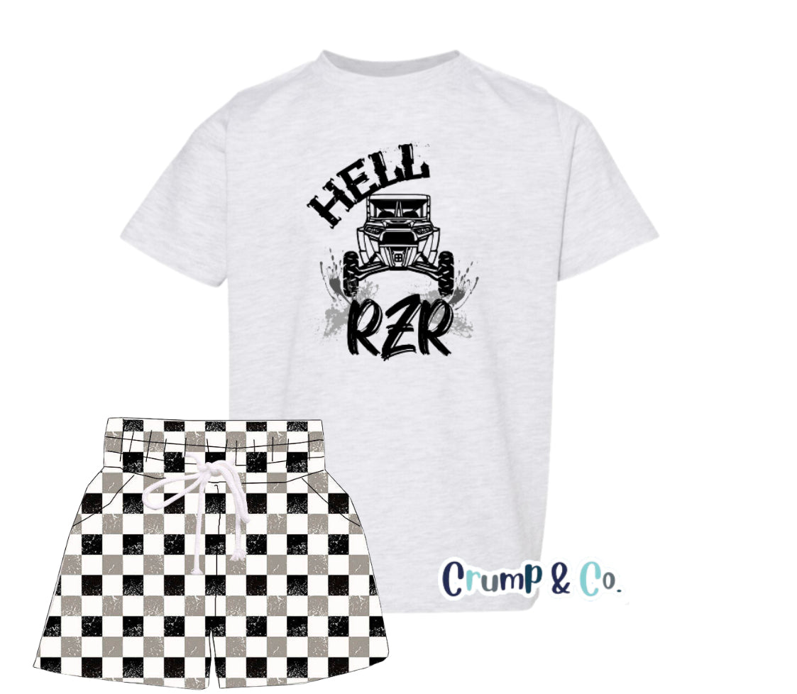 Hell RZR | Grey Graphic T-shirt PREORDER