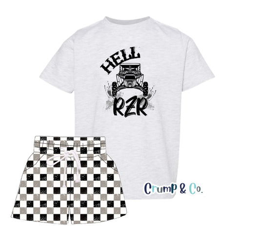 Hell RZR | Grey Graphic T-shirt PREORDER