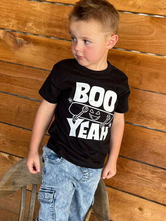 BOO Yeah | Black Graphic T-Shirt
