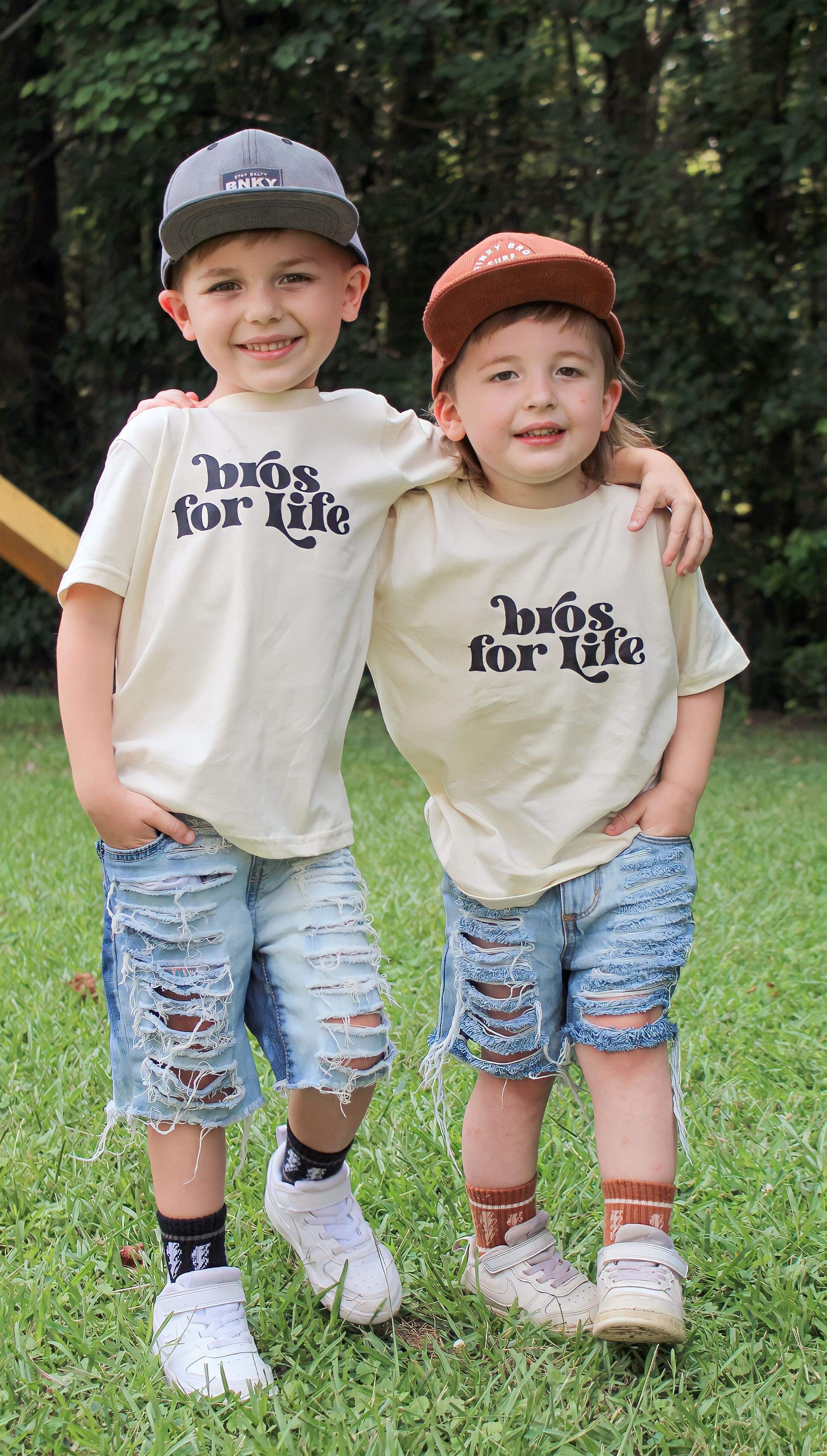 Bros for Life | Ivory Graphic T-shirt