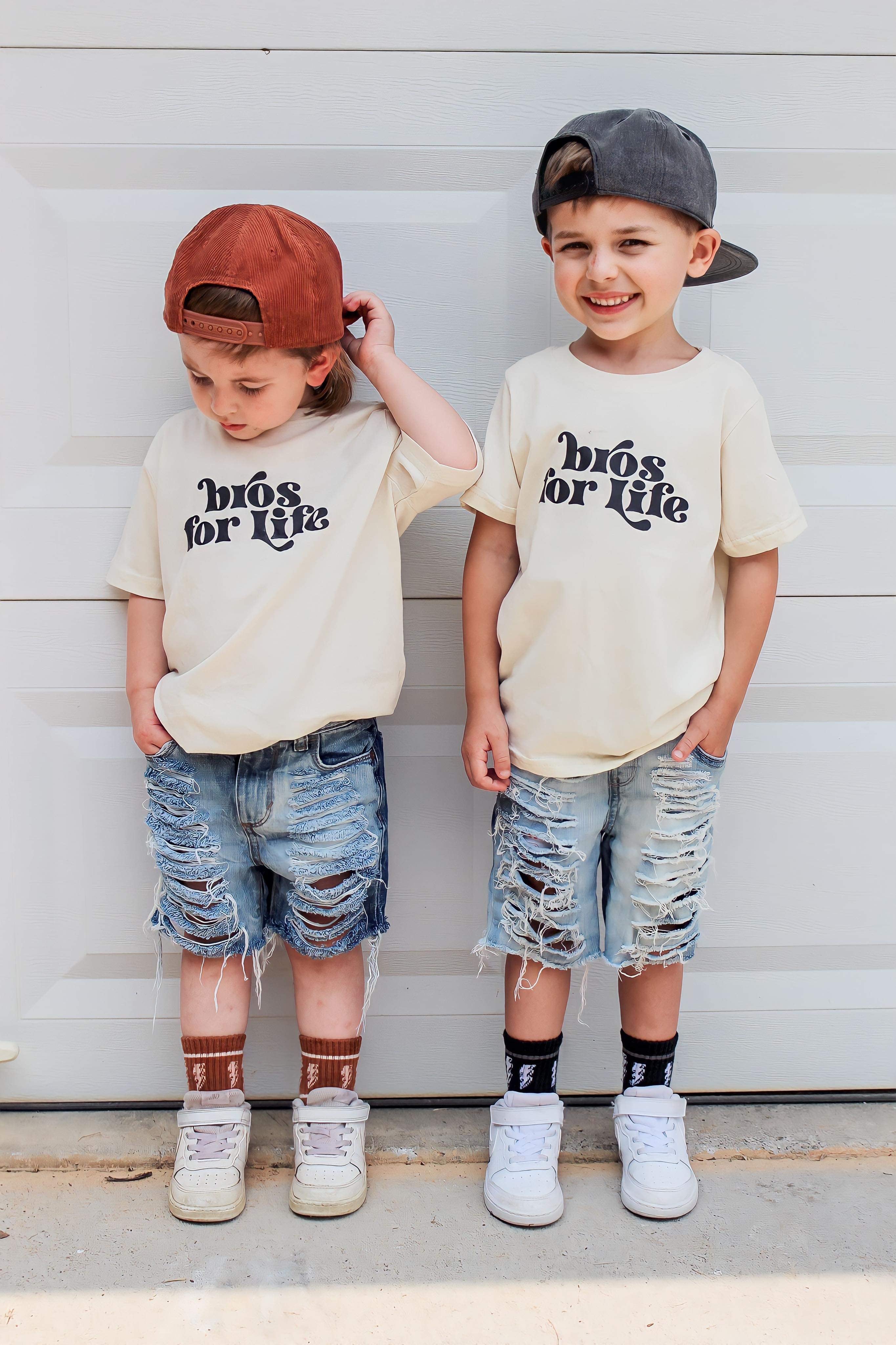 Bros for Life | Ivory Graphic T-shirt