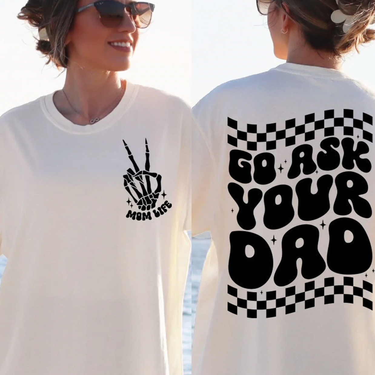 Go ask Your Dad | Comfort Color Tee- Ivory