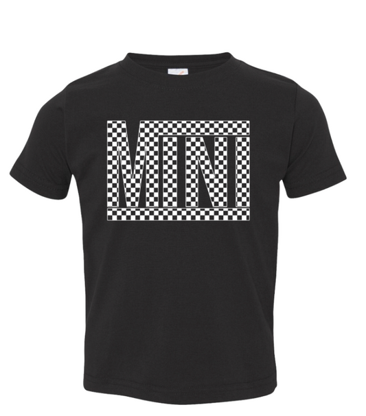Mini Check | Black Graphic T-shirt
