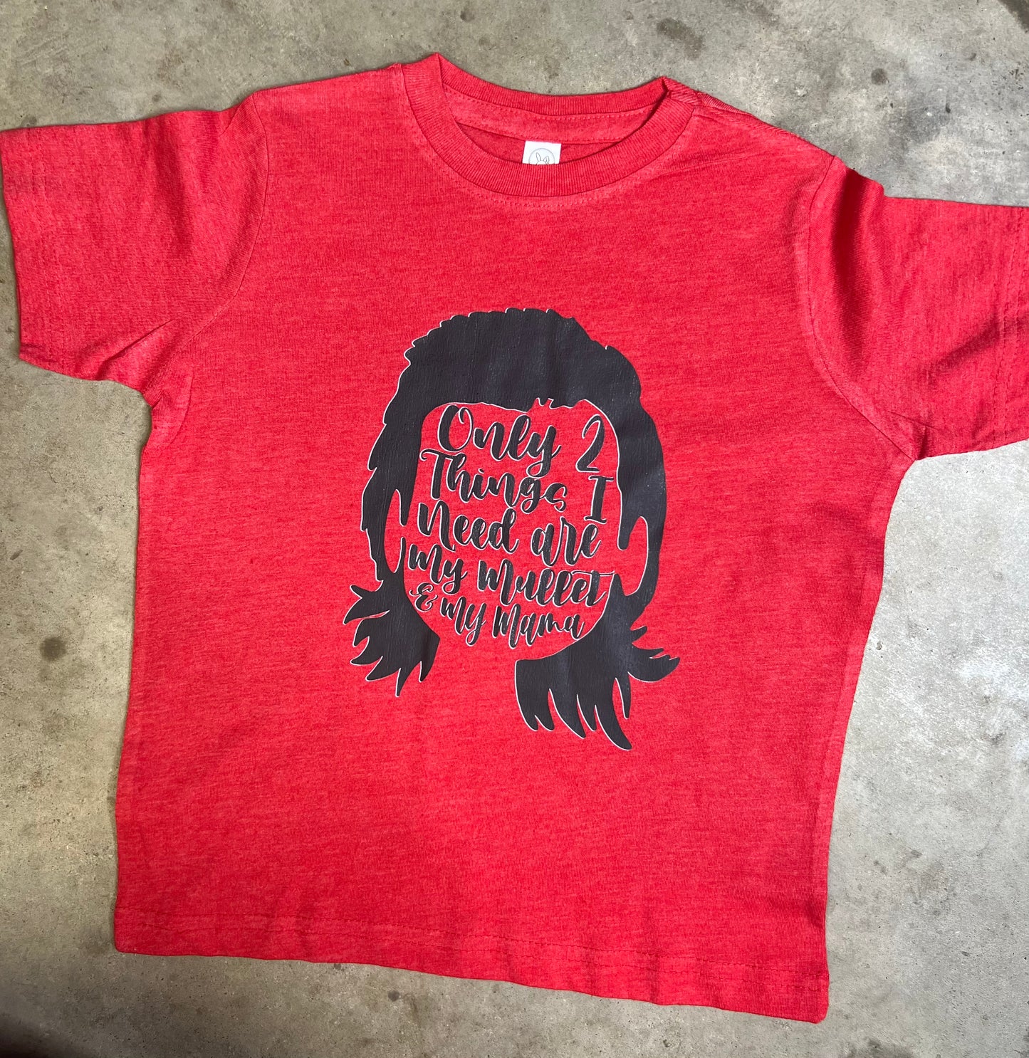 Mullet Man | Red Graphic T-shirt