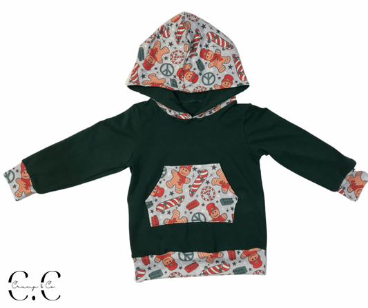 Candy Cane | Hooded Top 3M-4T