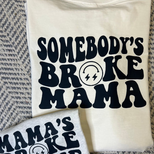 Broke Mama | Oatmeal Comfort Color T-Shirt