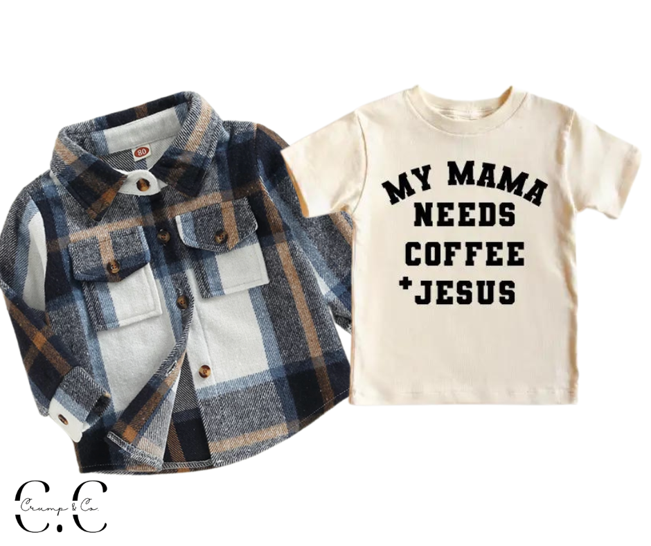 Coffee + Jesus | Natural Graphic T-Shift